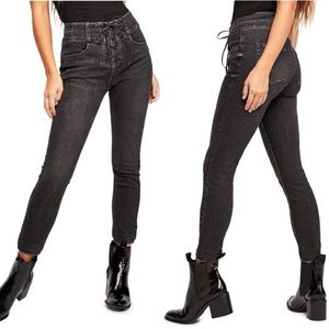 Free People CRVY Lovers Knot High Waist Jeans